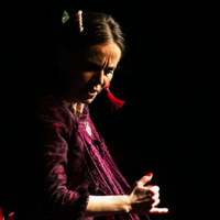 Photo of a woman dancing flamenco