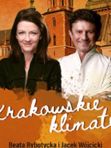 Photo of the performers. Cracow's historic building as a background.