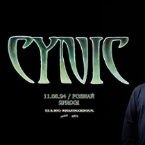 Concert poster - the band name and information about the event on the black background.