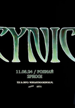 Concert poster - the band name and information about the event on the black background.