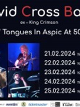 Concert poster: five separate photos of band members and information about the event.