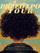 Concert poster - back of a head covered with curly hair.
