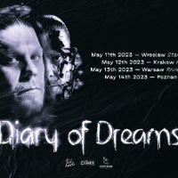 Concert poster - black and white photo of the band.