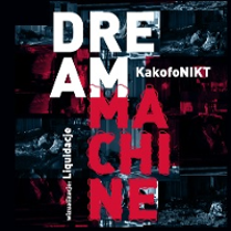 The inscription "Dream Machine" on a dark background.