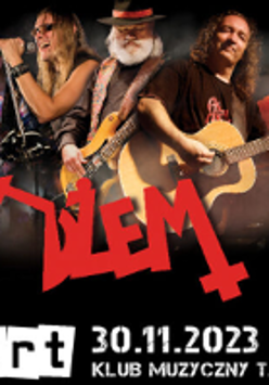 Photo of the band and information about the concert.