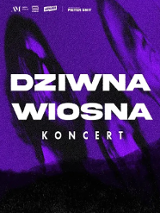 White text - the name of the band - on violet background.