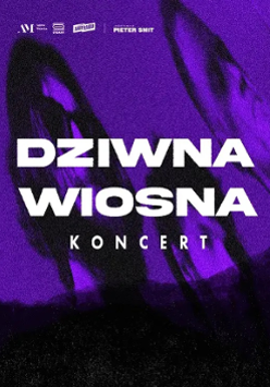 White text - the name of the band - on violet background.