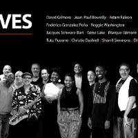 Concert poster: black and white photo of the performers and information about the event.