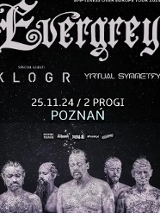 Black and white concert poster with photo of five men and information about the event.