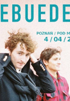 Event poster: photo of the band and information about the concert.