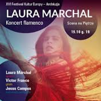 Photo of Laura Marchal and information about the event.