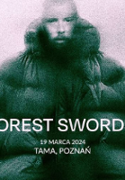 Concert poster: photo of a man in a green down jacket and information about the event.