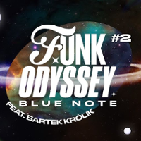 Concert poster with the title of the event. Planet with a ring as background.