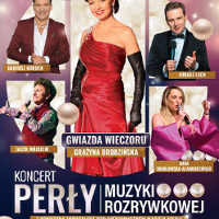 Concert poster with photos of the performers and information about the event.