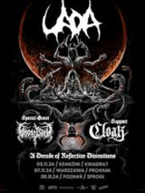 Concert poster with bands names