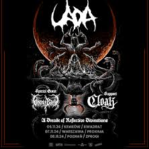 Concert poster with bands names