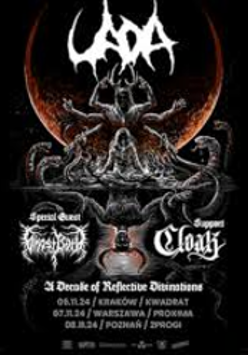 Concert poster with bands names