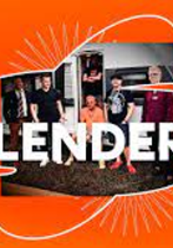 Photo of Blenders band, orange background.