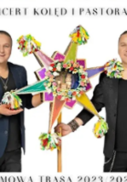Concert poster: photo of Golec brothers.