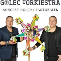 Concert poster: photo of Golec brothers.