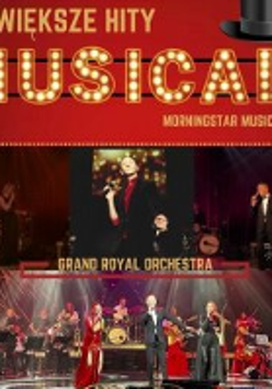 Concert poster: the title of the concert and photo of the performers on stage.