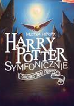 Concert poster: the title of the event with old buildings and a flying owl. Night sky as a background.