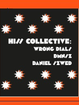 Concert poster: performers names on a black background; at the top and bottom of the poster white stars.