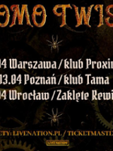 Concert poster with information about concert tour.