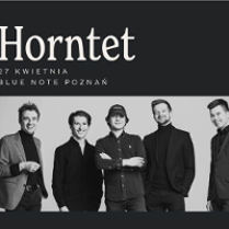 Black and white photo of the band and information about the event.