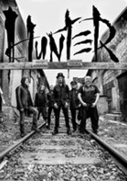Black and white photo of the band.