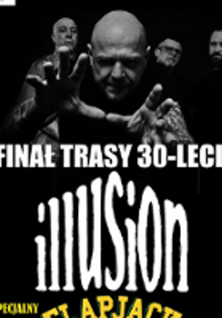 Black and white concert poster.