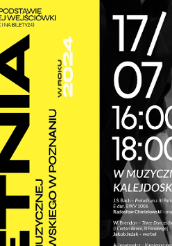 Concert poster with information about the event.