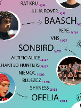 Poster of the concerts in the series Scena nad Rusałką