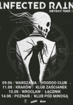 Black and white poster of the band's tour.