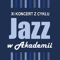 Event poster - the title of the concert on dark blue background