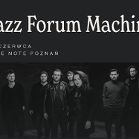 Concert poster: black and white photo of the band and information about the event.