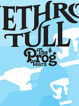 Concert poster - black inscriptions on white and blue background