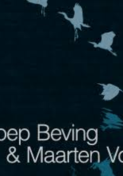 Concert poster: silhouettes of three birds in flight against a dark background, at the bottom of the image the inscription "Joep Beving & Maarten Vos".