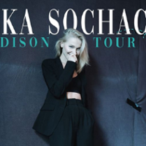 Concert poster - photo of Kaśka Sochacka and the title of the concert tour.