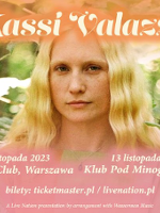 Concert poster: photo of a young woman and information about the event.