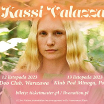 Concert poster: photo of a young woman and information about the event.