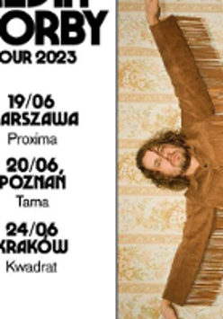Concert poster: photo Kevin Morby and information about the event.