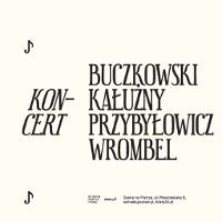 Concert poster: surnames of the performers.