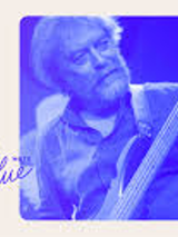 Photo in blue colours of Krzysztof Ścierański.