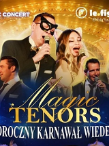 Concert poster with phtos of performers and the title of the event.