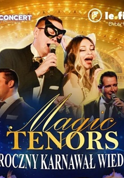 Concert poster with phtos of performers and the title of the event.