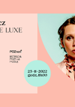 Concert poster - photo of the singer and information about the event.