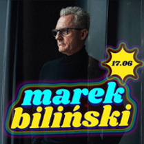 Photo of Marek Biliński and information about the event.