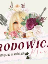 Event poster - Maryla Rodowicz's face among flowers