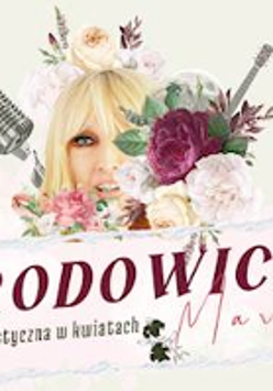 Event poster - Maryla Rodowicz's face among flowers